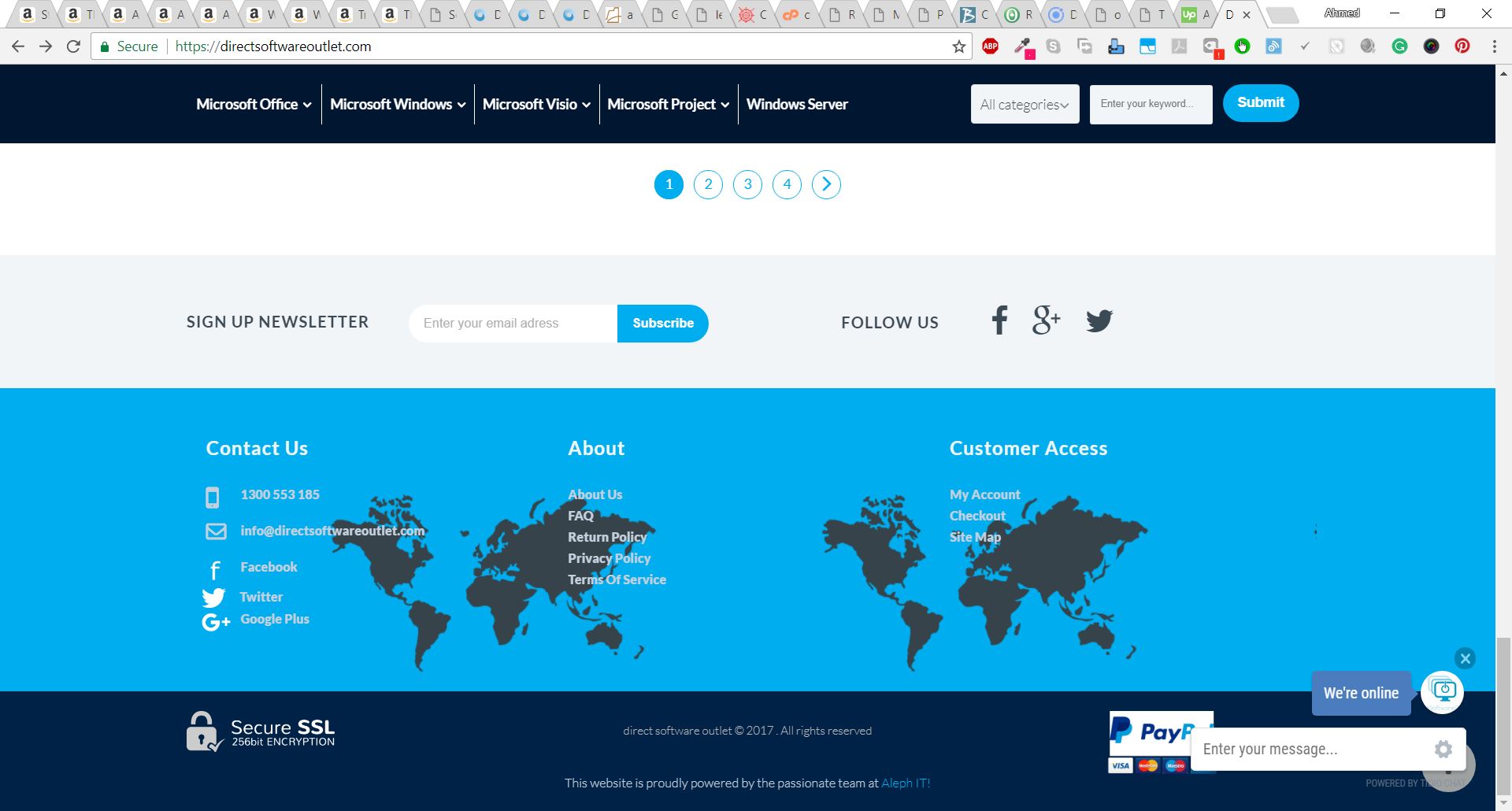 Preview thumbnail for https://directsoftwareoutlet.com/ Payment Gateway Integration