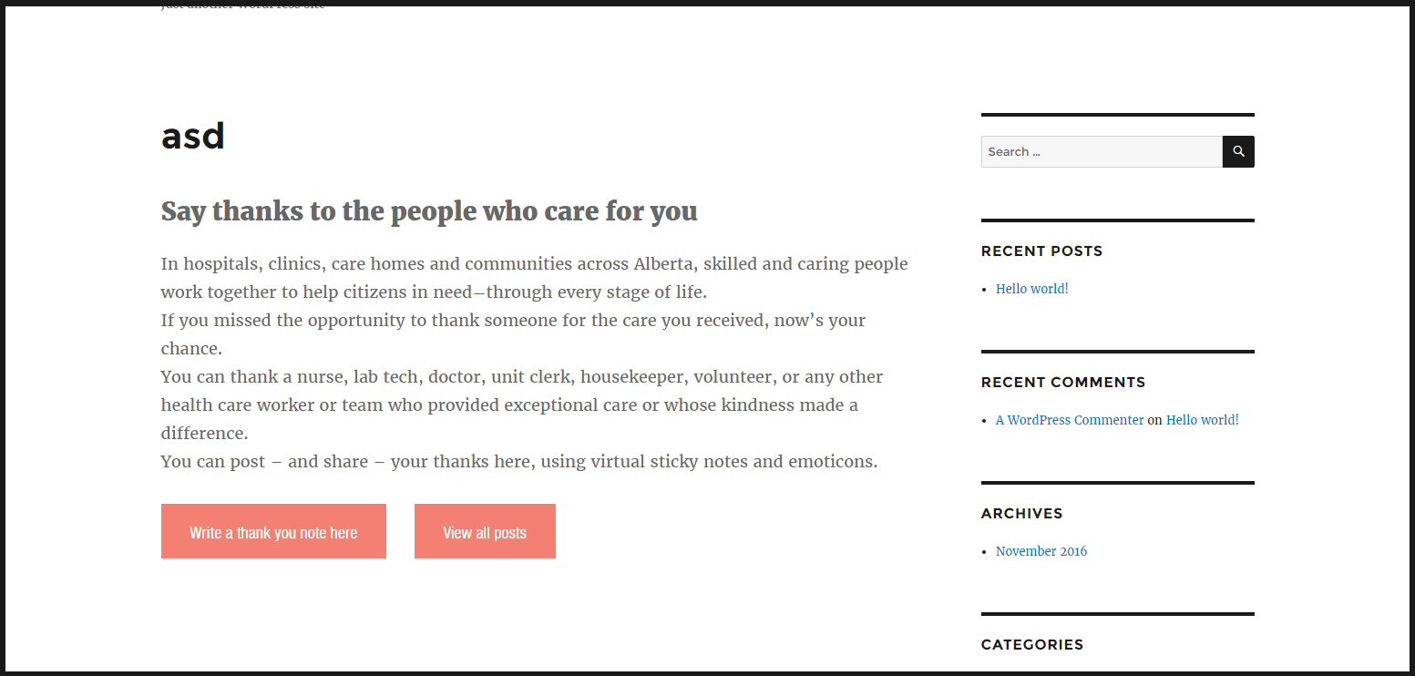 Preview thumbnail for Thanks for Caring Plugin